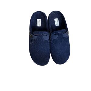 Earth Origins Navy Jenna Felt Slip-On Strap Clog Shoes Women’s Size 7 ½ M